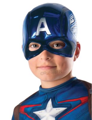 Demi-masque Captain America enfant