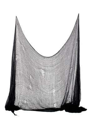 Décoration drap noir Halloween 300 x 75 cm