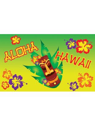 Décoration murale Aloha en tissu 90 x 150 cm