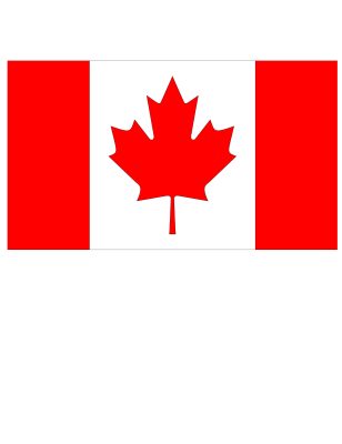 Drapeau supporter Canada 150 x 90 cm