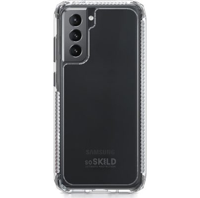 SoSkild Defend - Coque Samsung Galaxy S21 Plus Coque Arrière Rigide - Transparent
