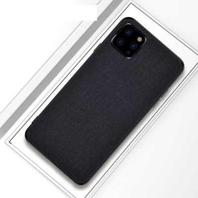 Mobigear Fabric - Coque Apple iPhone 11 Pro Coque Arrière Rigide - Noir