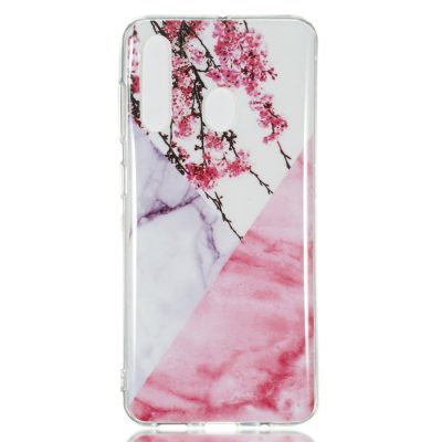 Mobigear Marble - Coque Samsung Galaxy A50 Coque arrière en TPU Souple - Fleur