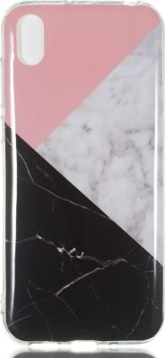 Mobigear Marble - Coque Huawei Y5 (2019) Coque arrière en TPU Souple - Tricolore
