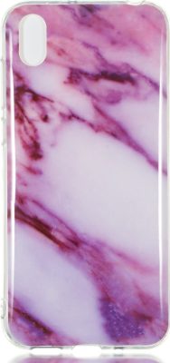 Mobigear Marble - Coque Huawei Y5 (2019) Coque arrière en TPU Souple - Violet