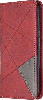 Mobigear Rhombus Slim - Coque Nokia 4.2 Etui - Rouge