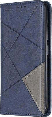 Mobigear Rhombus Slim - Coque Nokia 2.2 Etui - Bleu