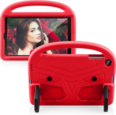 Mobigear Buddy - Coque Samsung Galaxy Tab A 10.1 (2019) Coque de tablette pour enfants avec Poignée Enfants en EVA - Rouge