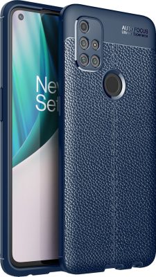 Mobigear Luxury - Coque OnePlus Nord N10 5G Coque arrière en TPU Souple - Bleu