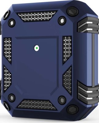 Mobigear Armor - Coque Apple AirPods 2 Coque Rigide Antichoc - Bleu