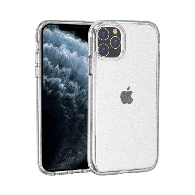 Mobigear Glitter - Coque Apple iPhone 11 Pro Coque Arrière Rigide Antichoc - Blanc