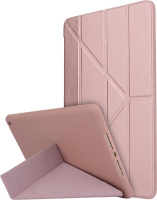 Mobigear Origami - Coque Apple iPad 7 (2019) Etui - Rose doré