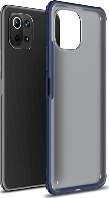 Mobigear Shockproof - Coque Xiaomi Mi 11 Lite Coque Arrière Rigide Antichoc - Dark Blue