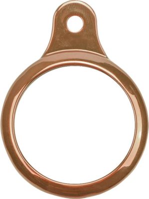 Mobigear Keychain Ring - Coque Apple AirTag Porte-clés en en TPU Souple - Rose doré