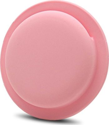 Mobigear Sticky Disc - Coque Apple AirTag Coque en Silicone Souple - Rose