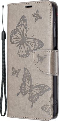 Mobigear Butterfly - Coque Nokia G10 Etui Portefeuille - Gris