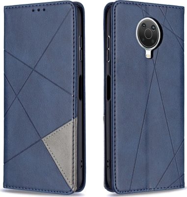 Mobigear Rhombus Slim - Coque Nokia G10 Etui - Bleu