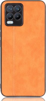 Mobigear Stitch - Coque Realme 8 Coque arrière - Orange