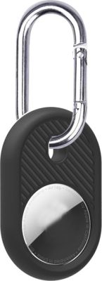 Mobigear Circle - Coque Apple AirTag Porte-clés en en TPU Souple - Noir
