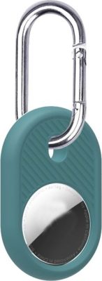 Mobigear Circle - Coque Apple AirTag Porte-clés en en TPU Souple - Bleu