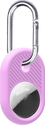 Mobigear Circle - Coque Apple AirTag Porte-clés en en TPU Souple - Violet