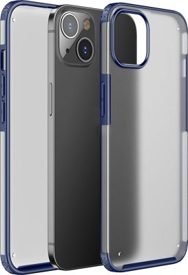Mobigear Shockproof - Coque Apple iPhone 13 Mini Coque Arrière Rigide Antichoc - Dark Blue