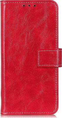 Mobigear Basic - Coque LG K40s Etui Portefeuille - Rouge