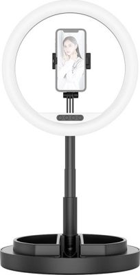 Mobigear Selfie LED Lamp Ring - Blanc