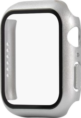 Mobigear Color - Coque Apple Watch Series 6 (44mm) Coque Rigide - Argent