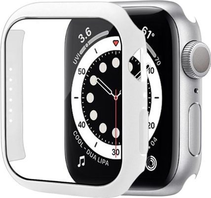 Mobigear Color - Coque Apple Watch Series 8 (41mm) Coque Rigide - Blanc