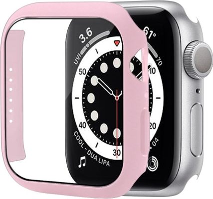Mobigear Color - Coque Apple Watch Series 7 (41mm) Coque Rigide - Rose