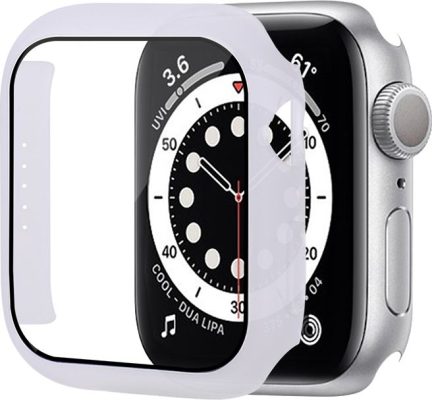 Mobigear Color - Coque Apple Watch Series 8 (45mm) Coque Rigide - Blanc