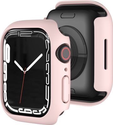 Mobigear Color - Coque Apple Watch Series 8 (41mm) Thin Coque Rigide - Rose
