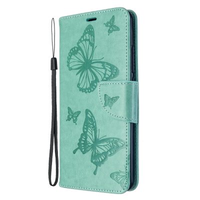 Mobigear Butterfly - Coque Xiaomi Mi Note 10 Etui Portefeuille - Turquoise