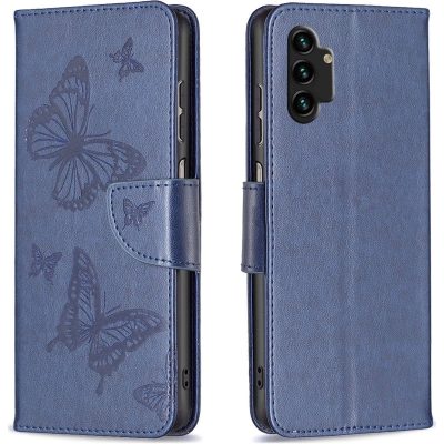 Mobigear Butterfly - Coque Samsung Galaxy A13 4G Etui Portefeuille - Dark Blue