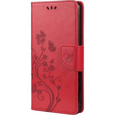 Mobigear Butterfly - Coque Samsung Galaxy A23 Etui Portefeuille - Rouge