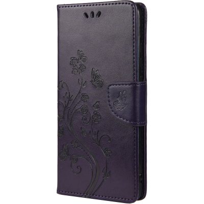 Mobigear Butterfly - Coque Samsung Galaxy A23 Etui Portefeuille - Violet