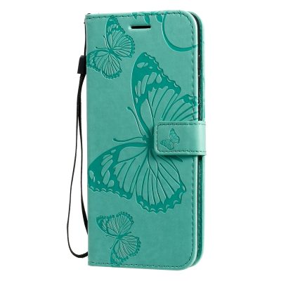 Mobigear Butterfly - Coque Samsung Galaxy A71 Etui Portefeuille - Turquoise
