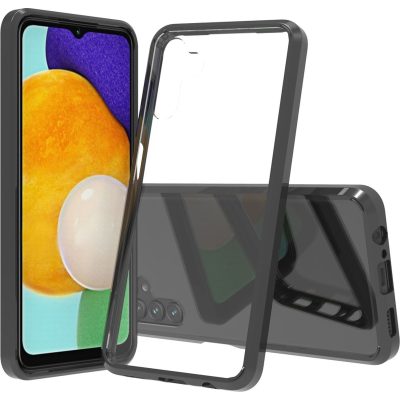 Mobigear Crystal - Coque Samsung Galaxy A13 5G Coque Arrière Rigide - Transparent / Noir