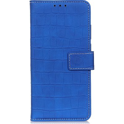 Mobigear Croco - Coque Sony Xperia 1 IV Etui Portefeuille - Bleu