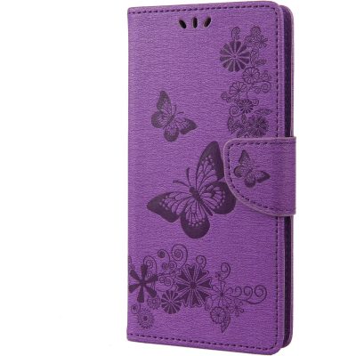 Mobigear Butterfly - Coque Samsung Galaxy M53 Etui Portefeuille - Violet