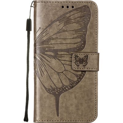Mobigear Butterfly - Coque Sony Xperia 1 IV Etui Portefeuille - Gris