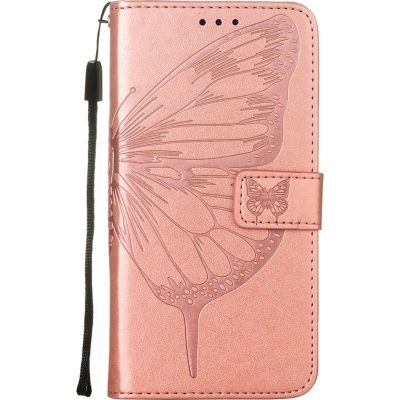 Mobigear Butterfly - Coque Sony Xperia 10 IV Etui Portefeuille - Rose doré