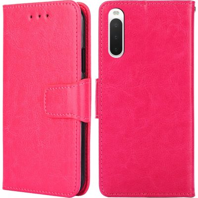 Mobigear Wallet - Coque Sony Xperia 10 IV Etui Portefeuille - Magenta