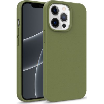 Mobigear Bio - Coque Apple iPhone 14 Pro Max Coque arrière en Eco-Friendly - Olive