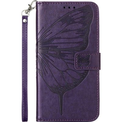 Mobigear Butterfly - Coque OnePlus Nord 2T 5G Etui Portefeuille - Violet