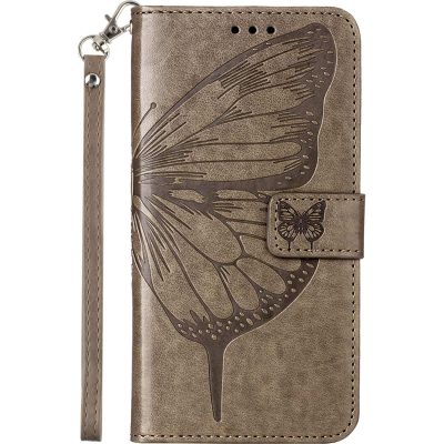 Mobigear Butterfly - Coque OnePlus Nord CE 2 Lite 5G Etui Portefeuille - Gris