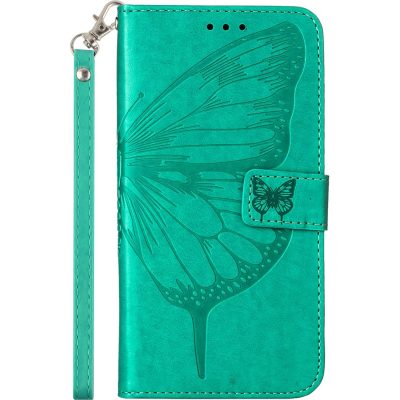 Mobigear Butterfly - Coque Realme 9 5G Etui Portefeuille - Vert