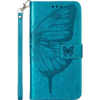 Mobigear Butterfly - Coque OnePlus Nord CE 2 Lite 5G Etui Portefeuille - Bleu