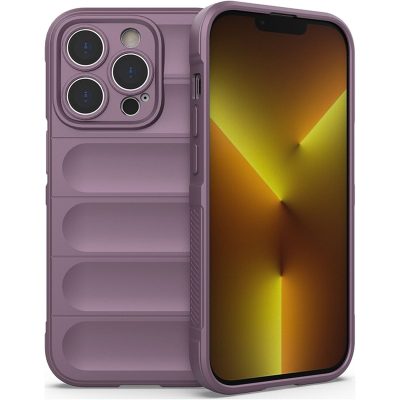 Mobigear Bumpy - Coque Apple iPhone 14 Pro Coque arrière en TPU Souple - Violet
